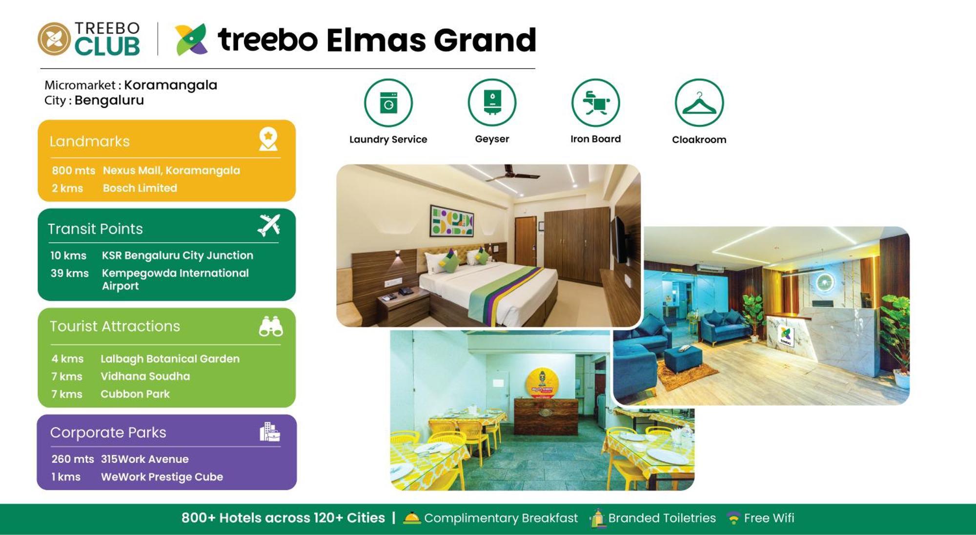 Hotel Treebo Elmas Grand Bangalore Exterior foto